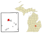 Shiawassee County Michigan Incorporated and Unincorporated areas Owosso Highlighted